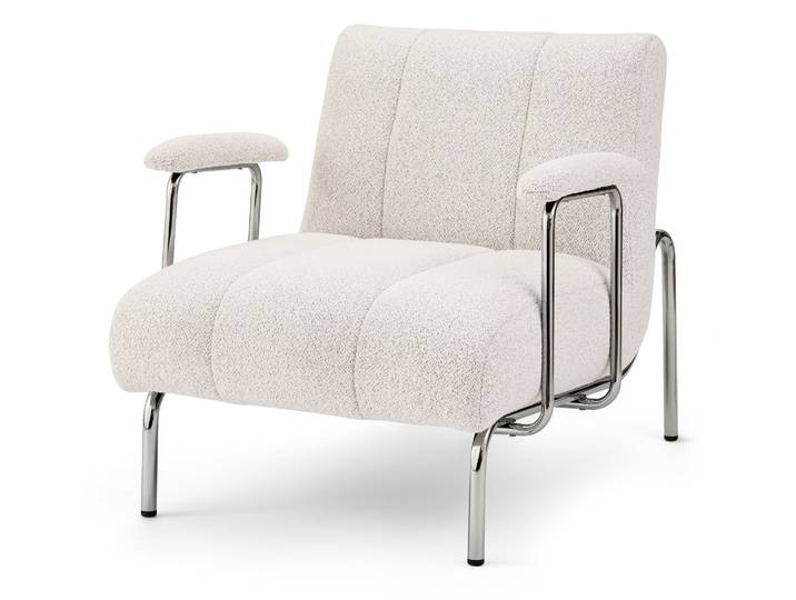 Tchibo - Sessel mit Armlehne - 75x88x72cm - hellgrau -