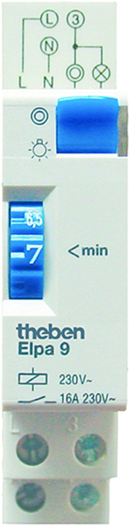 Theben Treppenlicht-Zeitschalter 1S, 1-7min ELPA 9 (0090001)