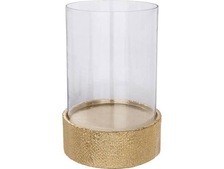 Kerzenhalter EGLO LIVING KANMAW Windlicht - dekorative Kerze - Brass Chic , gold (messing, klar), Glas, Metall, Kerzenhalter, Kerzenhalter, Deko wohnlich für Wohnzimmer, Schlafzimmer, Flur oder Arbeitszimmer