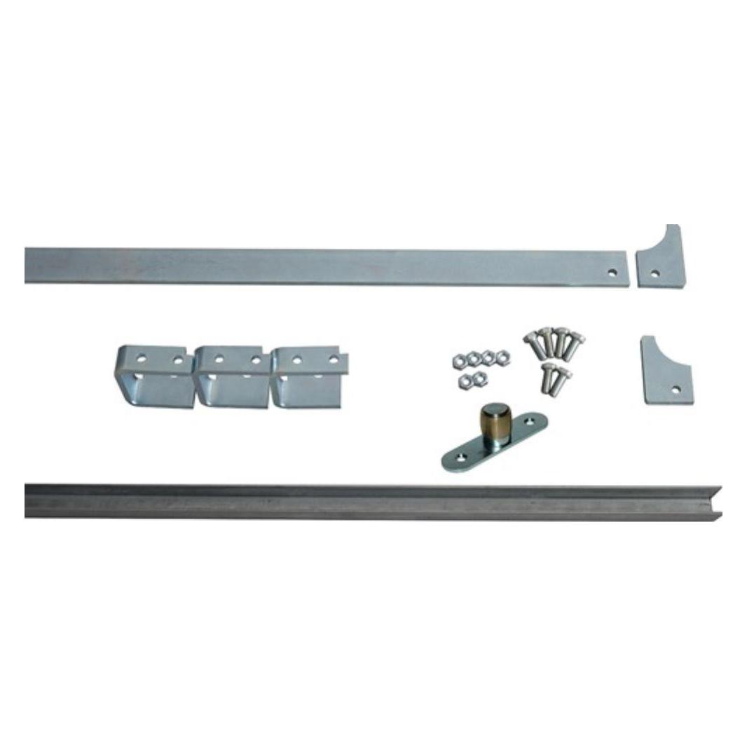 HBS Laufschienen-Set 80787 Schienengrösse 50x10mm Stahl verzinkt 105 oder 120 mm Rollen (80787)