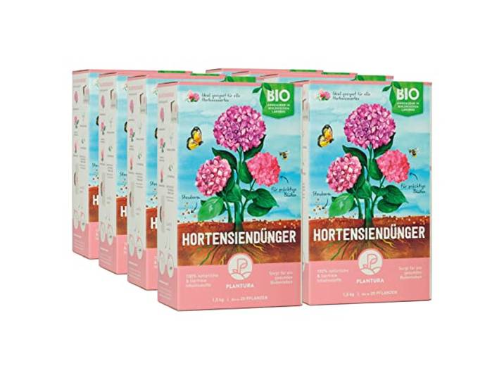 Plantura Bio-Hortensiendünger, 12 kg Mit Langzeitwirkung, für Topf & Beet, auch für Blaubeeren & Azaleen, anwendbar im biologischen Landbau