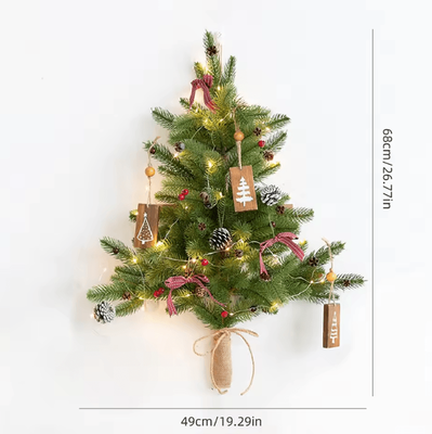 Inspire Curations Creative DIY Wall Christmas Tree Lights Hanging LED Festive Decor large Tree B