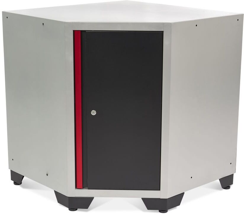 HBM Armadio base Deluxe ad angolo con anta per arredamento da officina