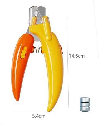 Uplift Treasures Professional Pet Nail Clippers With LED Light yellow Led