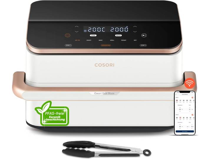 Cosori Heißluftfritteuse CAF-TF101S-WEUR, 2800 W