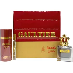 Gaultier, Beauty Geschenkset, JPG Scandal Pour Homme Geschenkset 100ml EDT Spray + 10ml EDT Spray + 150ml Deo Spray (Parfum Set)