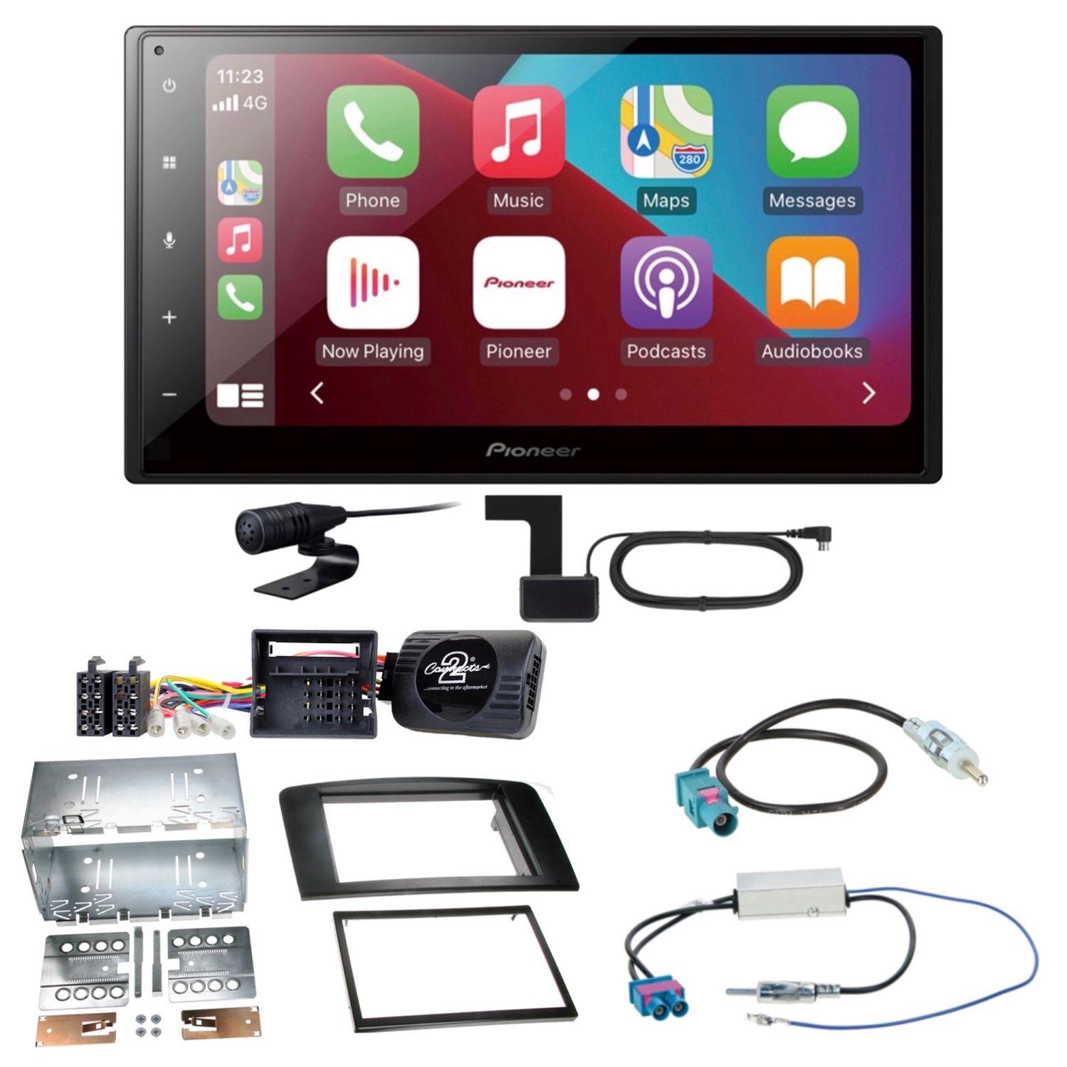 Pioneer SPH-DA160DAB DAB+ CarPlay Android Auto Einbauset für Mercedes ML W164