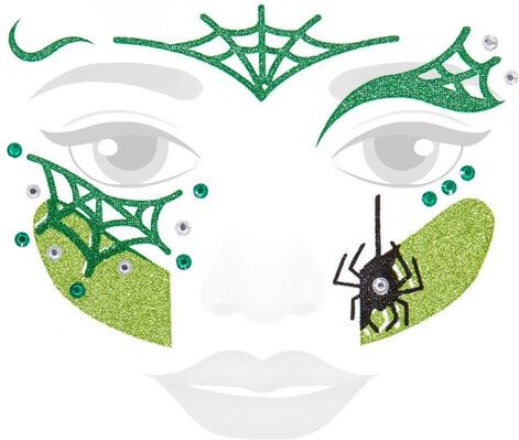 Face-Art-Tattoo "Hexe"