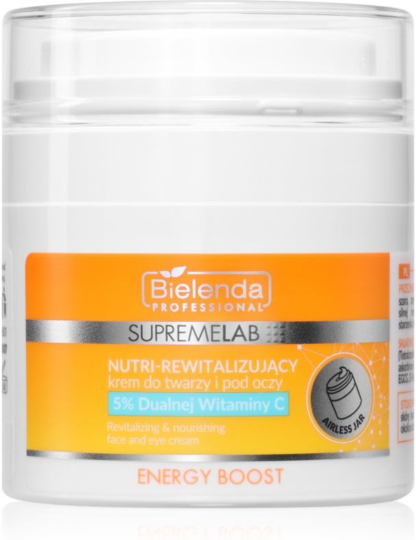 Bielenda Professional Supremelab Energy Boost energising cream for the face and eye area 40 ml