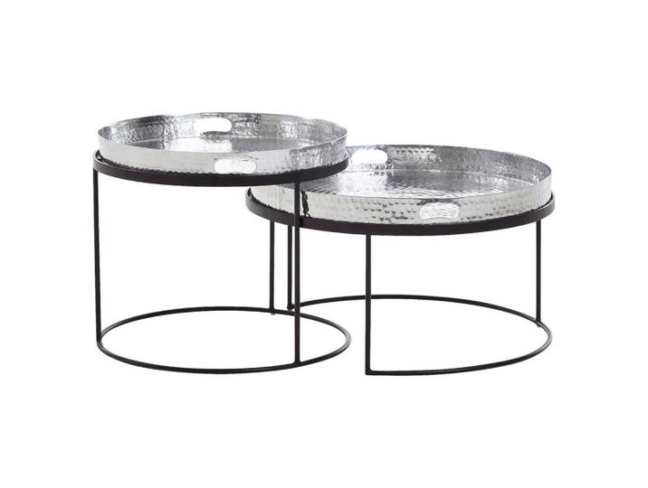COUCHTISCHSET Wohnling Silberfarben B:46 cm