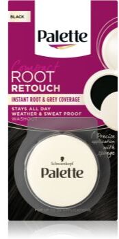 Schwarzkopf Palette Compact Root Retouch corretor capilar de cabelo grisalho e sem tom com efeito de pó tom Black 3 g. Palette Compact Root Retouch