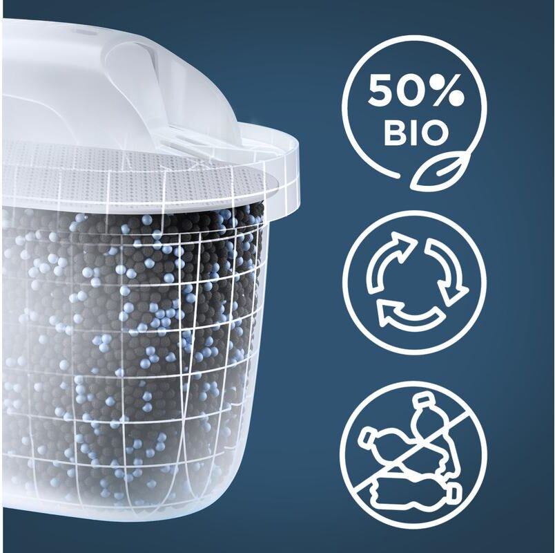 Wasserfilter BRITA "Style Essential XL", transparent, weiß, B:25,9cm H:27,2cm, Kunststoff, Filterkartuschen, Wasserfilter transparent, weiß Einheitsgröße