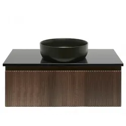 SAT Evolution Badezimmerschrank unter Waschbecken 98x30x44,8 cm Walnuss matt SATEVO100NAZ
