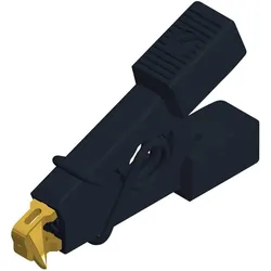 Hirschmann Test & Measurement Krokodilklemme Prüfclip Micro SMD Clip 1, Messtechnik, Schwarz