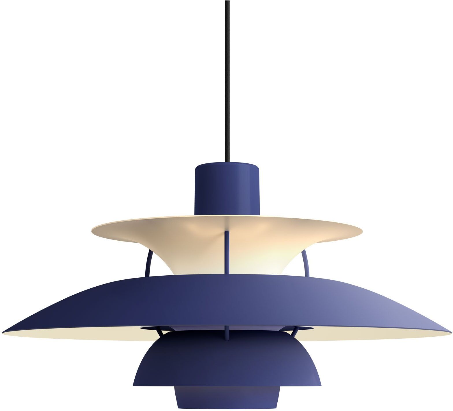 Louis Poulsen PH 5 Monochrome Pendelleuchte (dusty indigo) dusty indigo