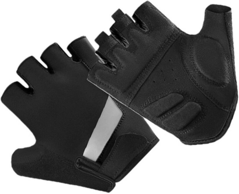 INF Outdoor-Fahrradhandschuhe - Stoßdämpfende, atmungsaktive Halbfinger-Radhandschuhe L