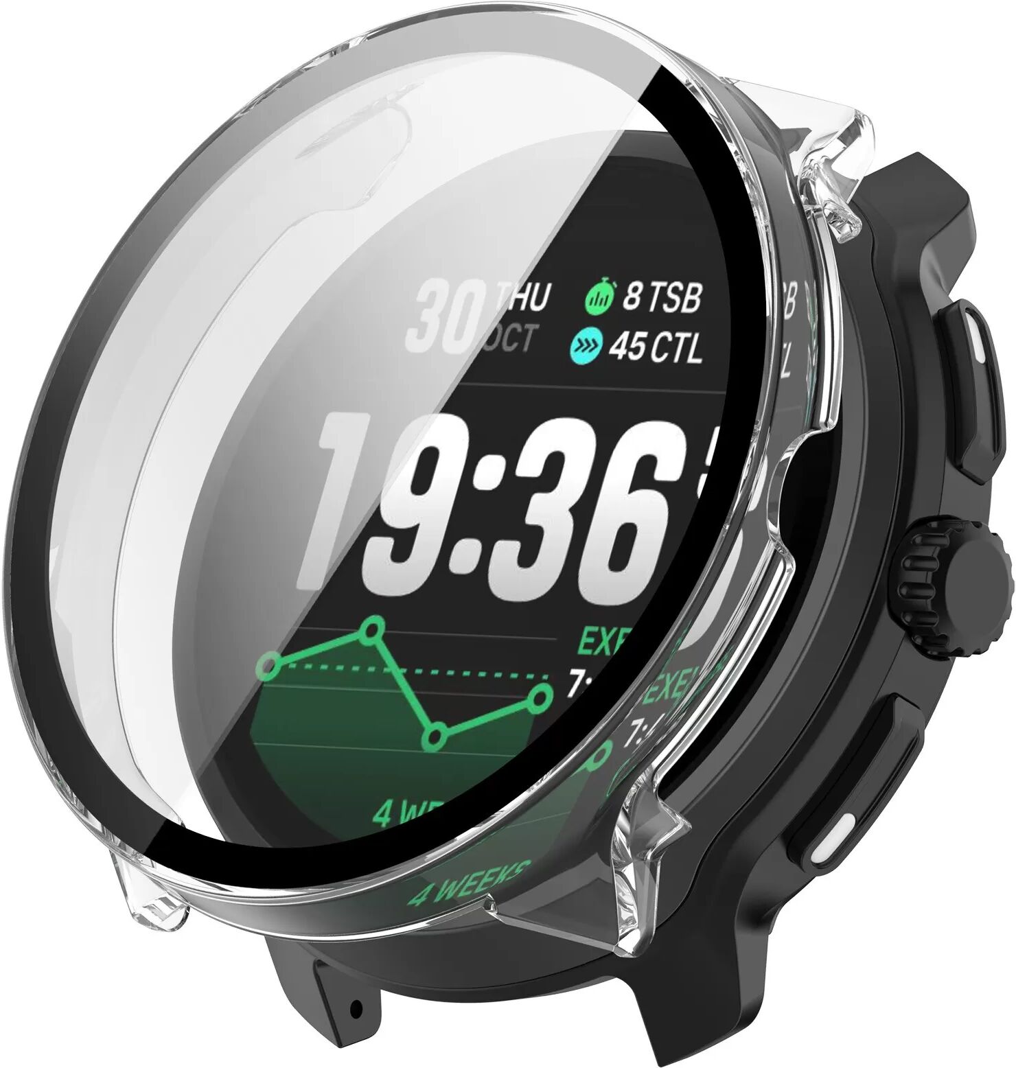 INF Schutzhülle Kompatibel mit Suunto RACE2 Uhr - PC Gehärtetes Glas Displayschutz