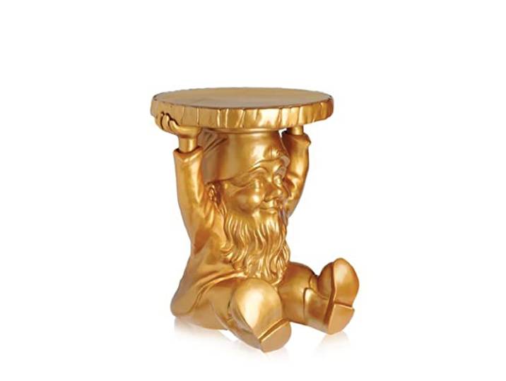 Kartell 883195 Tabouret nain de jardin Gnome Attila (Or)