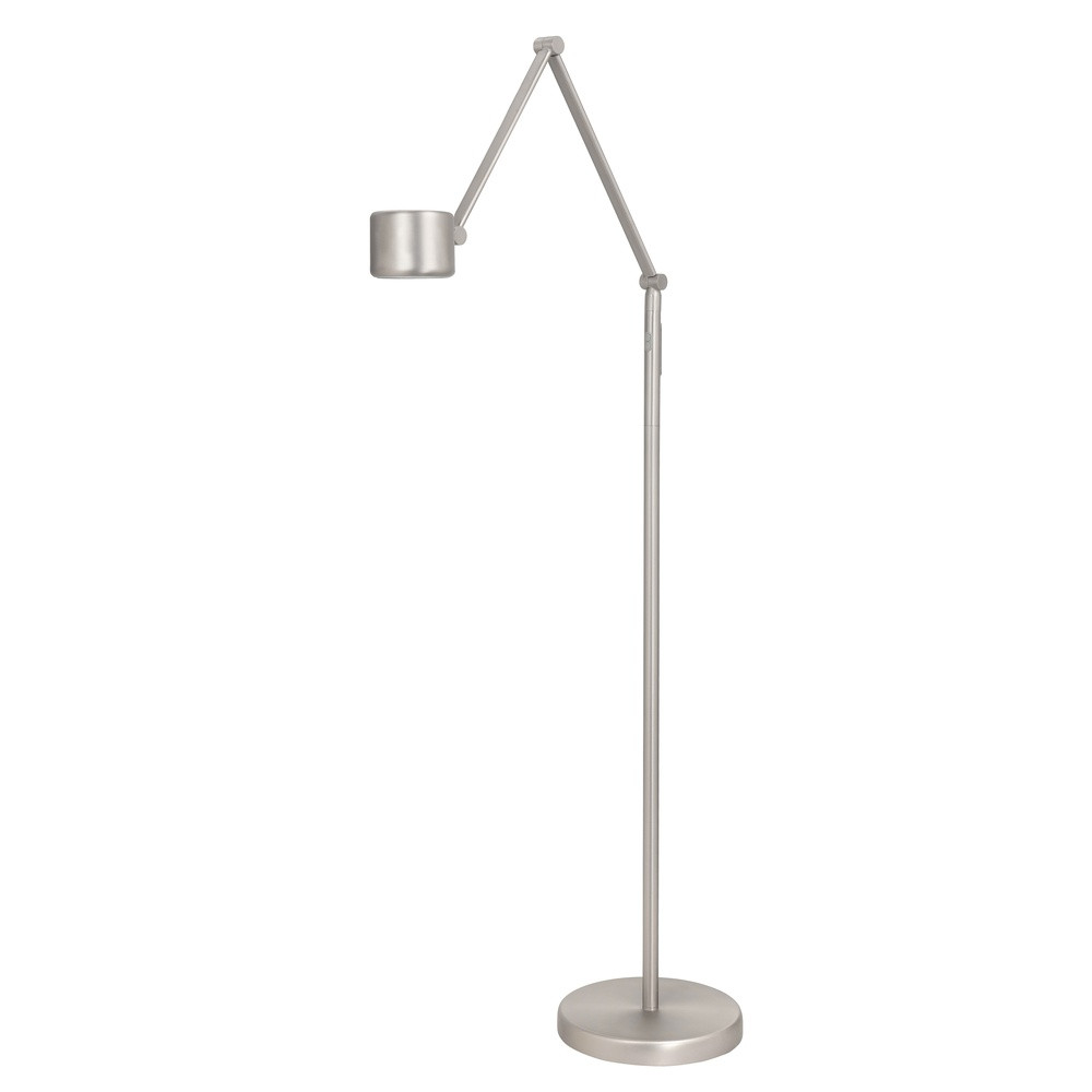Leeslamp Kyoto Highlight zilverkleurig metaal vloerlamp