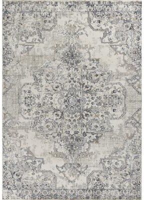 Porch & Den Allison Vintage Grey Medallion Area Rug