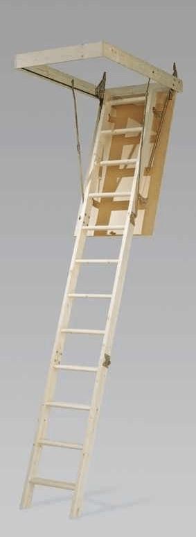 DOLLE Bodentreppe pur, U-Wert 1,60 3-teilig, Fi, 120 x 60 cm 08010708
