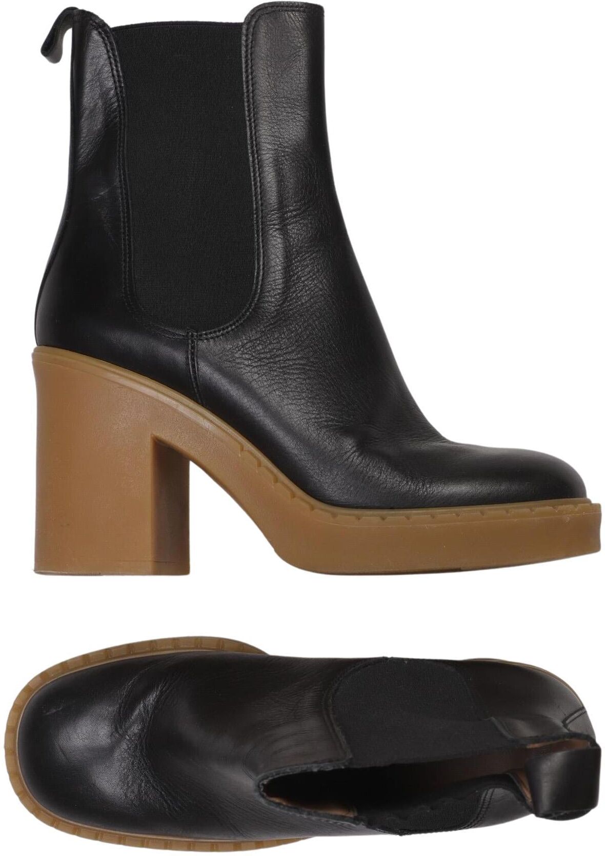 Konstantin Starke Damen Stiefelette, Schwarz, Gr. EU 40, Leder - Second Hand