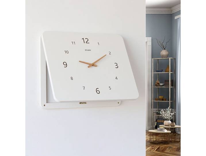 Horloge d'occlusion de boîte de compteur électrique, simplicité moderne, horloge suspendue à la maison, boîte de distribution électrique, peinture décorative