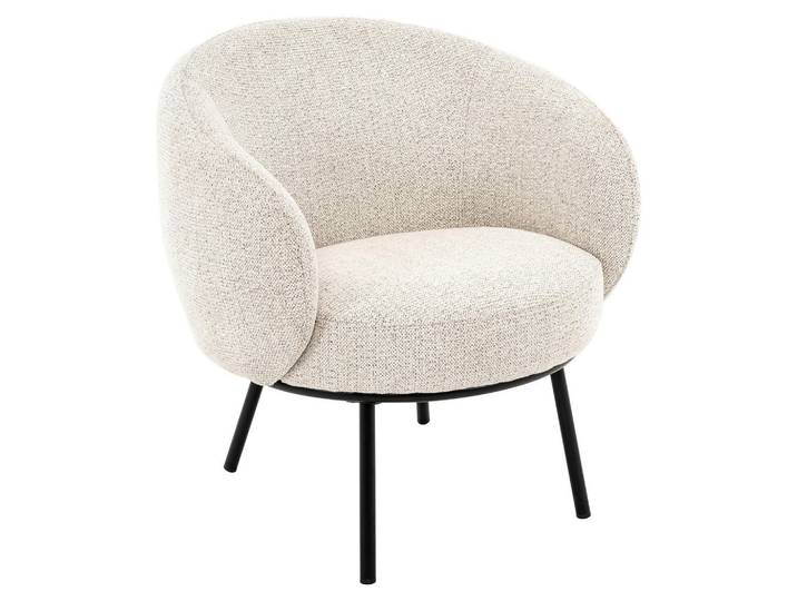 Lomoco Designsessel, Schwarz, Hellgrau, Metall, 78x79x74 cm, Wohnzimmer, Sessel, Sonstige Sessel