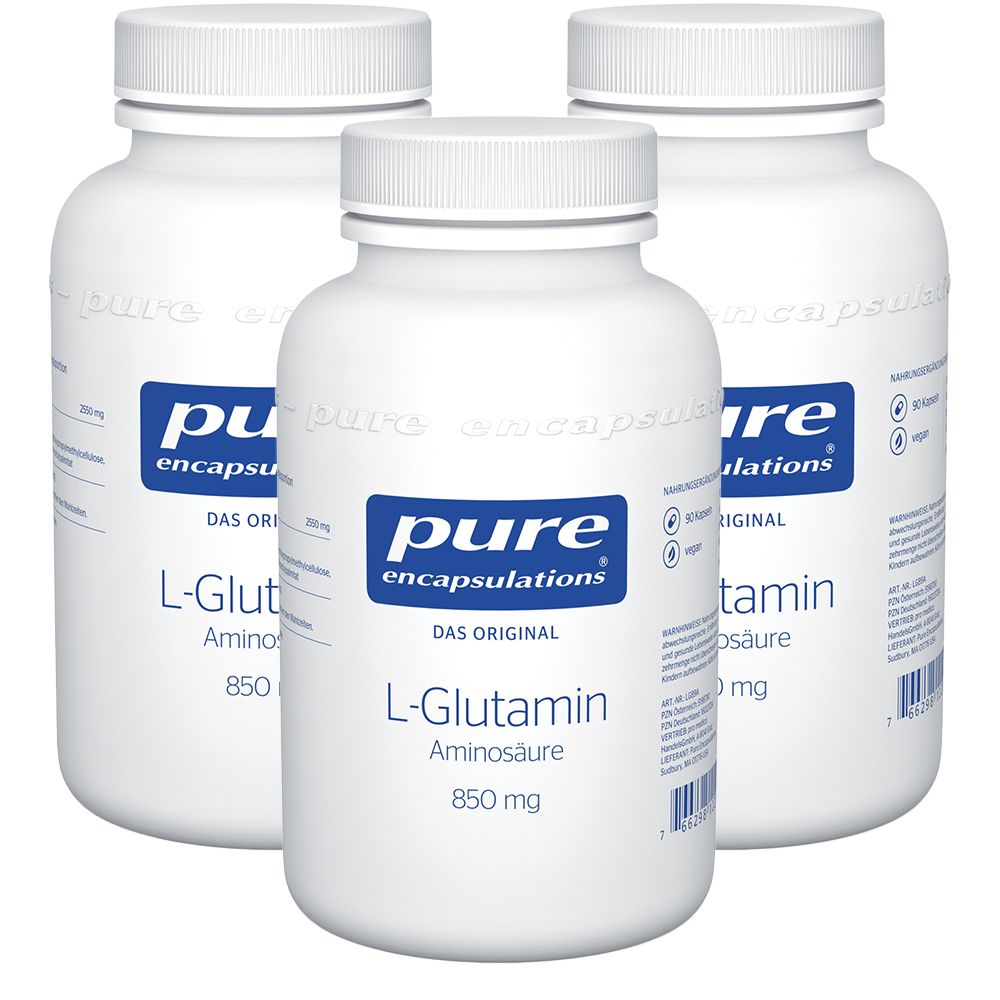 Pure Encapsulations L-Glutamin 850 mg Kapseln x3 3x90 St