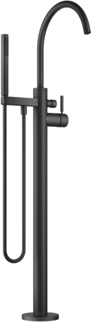 Dornbracht Meta Einhandmischer 25863661-33 für Wanne, freistehend, mit Brausegarnitur, schwarz matt