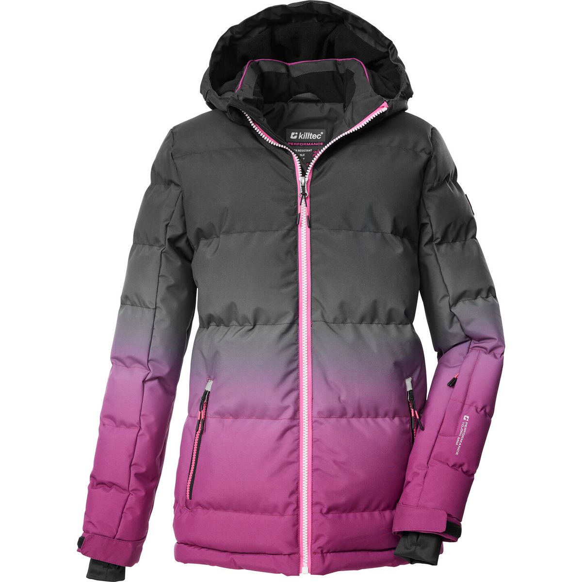 killtec KSW 330 Girls Ski Quilted Jacket dunkel himbeere (00498) 140 42469-000-00498-140