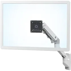 Ergotron HX Monitor Arm mit patentierter CF-Technologie (Wand, 49", 19.10 kg), Monitor Halterung, Weiss