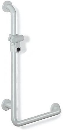 Hewi 801 active+ Winkelgriff 801.33D2S98 Sonderlänge, signalweiß, mit Brausehalter, antimikrobiell