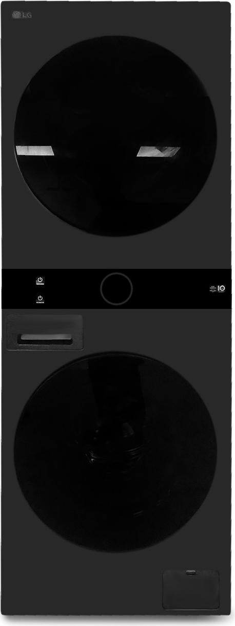 LG WT1210BBF, LG ThinQ, Schwarz, 10 kg, 1350 RPM, A, A