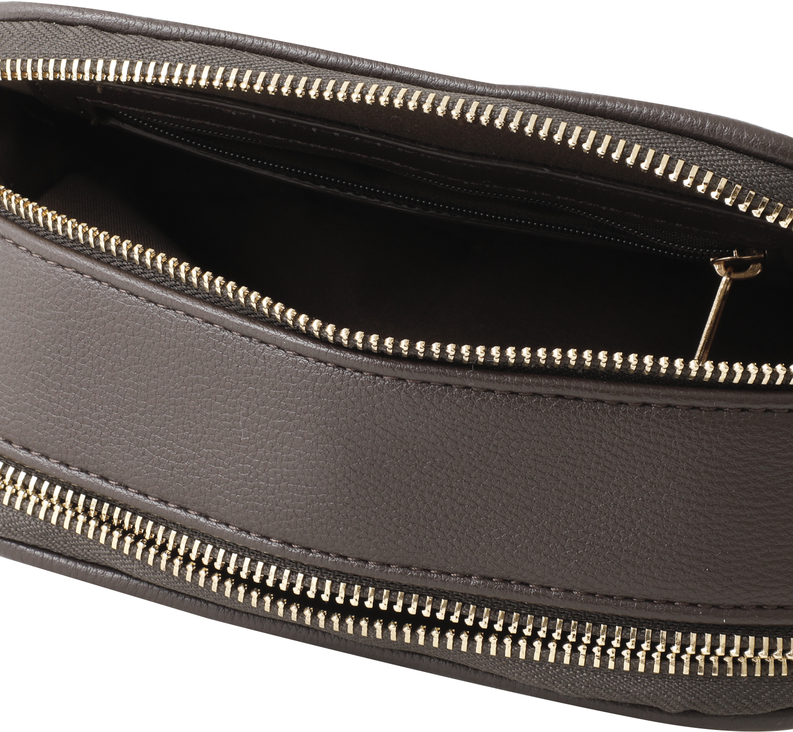 Umhängetasche MARCO TOZZI BY GMK, Damen, beige (mokka, beige), Lederimitat, Textil, Taschen Umhängetasche, Damen Schultertasche mit auffälliger Logo-Signatur als Stickerei