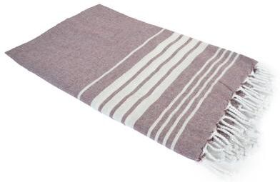 Porch & Den Parkwest Stripe Pattern Woven Cotton Throw Blanket