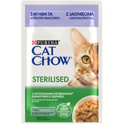 CAT CHOW Sterilisiert mit Lammfleisch und grünen Bohnen in Sauce 85g