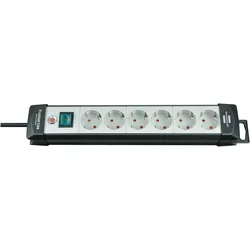 Brennenstuhl 1951560101 power extension 5 m 6 AC outlet(s) Indoor Black, Grey