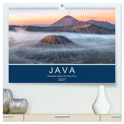 Java, Indonesian Island in the Ring of Fire (High Quality Premium Wall Calendar 2027 DIN A2 landscape),CALVENDO 12 Month Wall Calendar