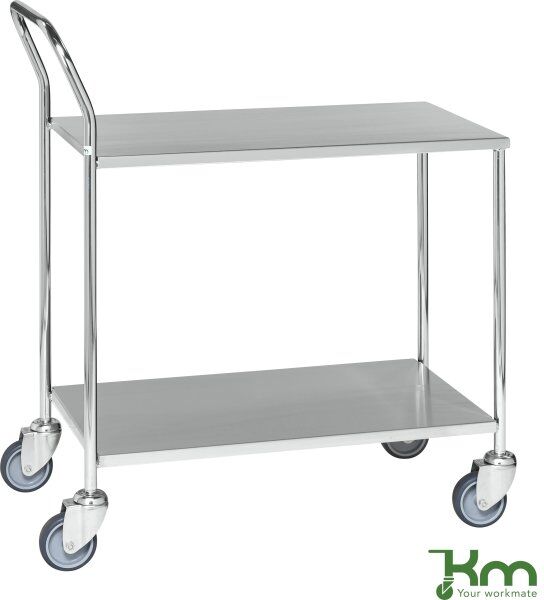 Kongamek Serveringsvogn 2 Hylder,84x43x97 Cm