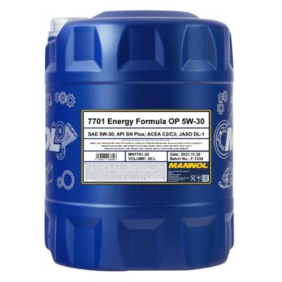 SCT - MANNOL Motoröl Mannol 7701 Energy Formula OP 5W-30 [20L] MN7701-20