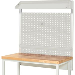 Rau System-Aufbau Komplettset 02, für Arbeitstisch/Werkbank mit Produktbreite 125cm