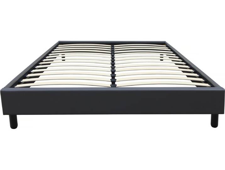 Sommier Andy - 160 x 200 cm - PVC - Gris anthracite