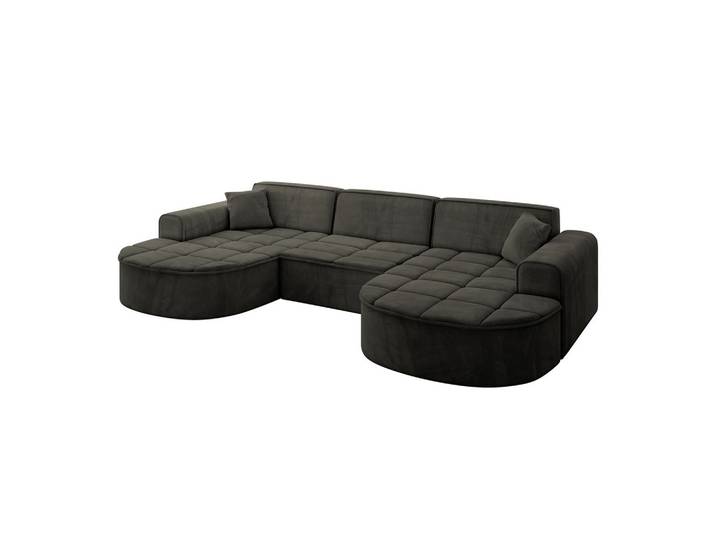 WOHNLANDSCHAFT TARO-U1 - 303x171x79,5 cm Schwarz
