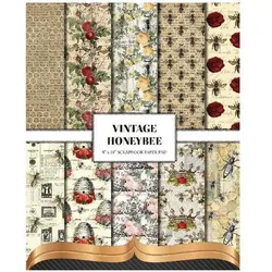 Vintage Honey Bee Scrapbook Paper, Ratgeber von The Inky Lion
