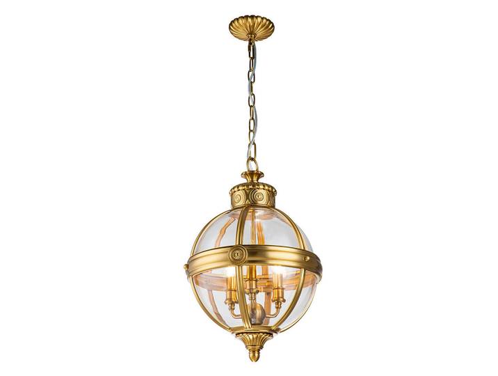 Elstead Lighting Kronleuchter, Messingfarben, Metall, Glas, 71.1 cm, RoHS, Lampen & Leuchten, Innenbeleuchtung, Kronleuchter
