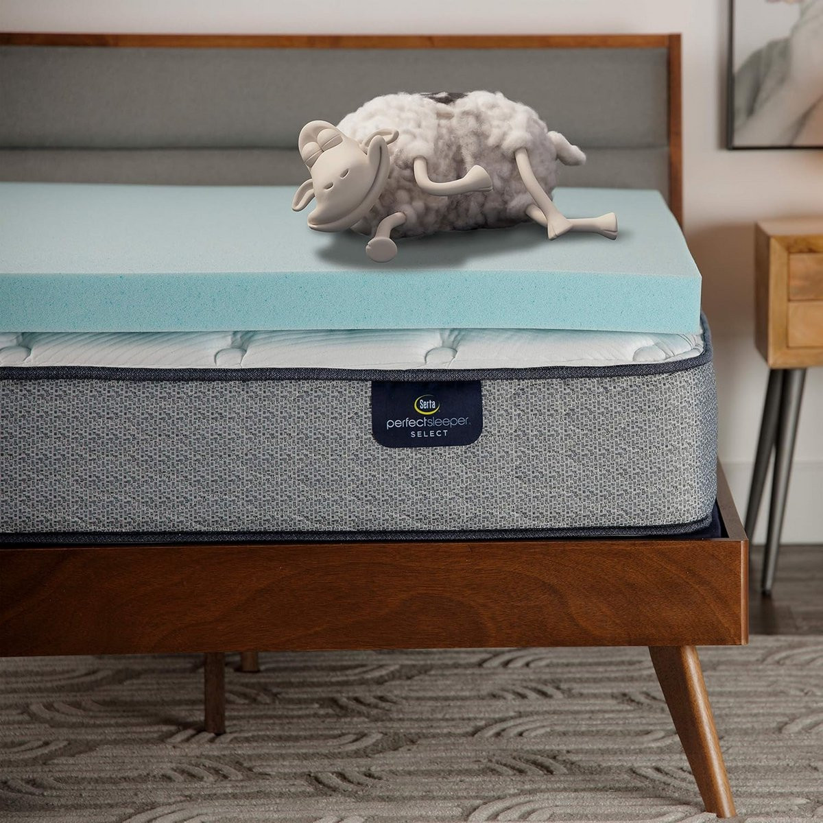 Extra dikke matras topper met koelend geheugenschuim voor volwassenen