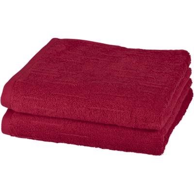 Handtuch ROSS "Premium", rot (granat), B:50cm L:100cm, Frottier, Obermaterial: 100% Baumwolle, Handtücher, 100% Baumwolle