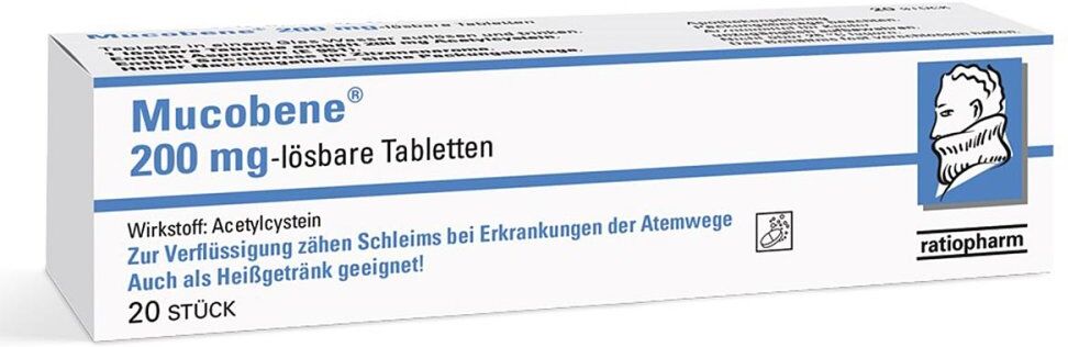 Mucobene 200 mg 20stk