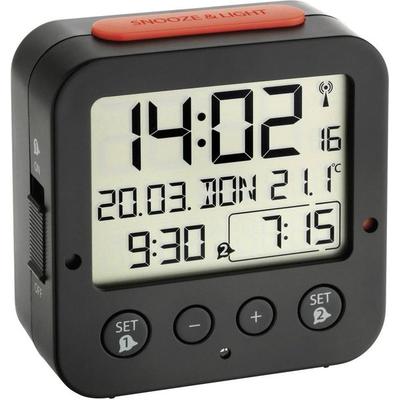 TFA Digitaler Funk-Wecker mit Temperatur BINGO